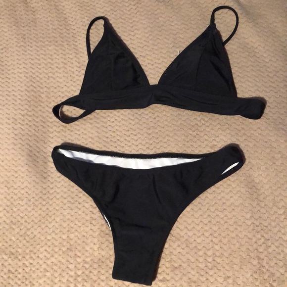 zaful black bikini